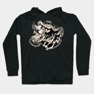 Tiger in Fire Hoodie